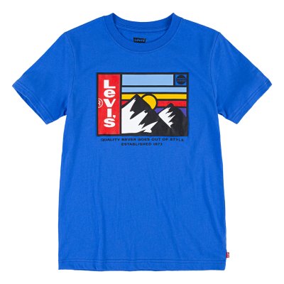 tee-shirt à manches courtes garçon lvb mountain logo 
