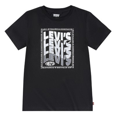 tee-shirt à manches courtes garçon lvb wavy logo  