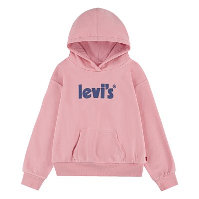 sweatshirt à capuche fille lvg poster logo 