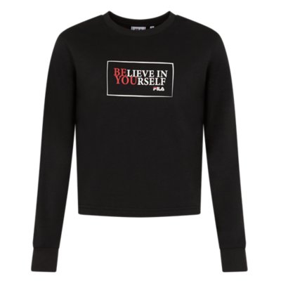 sweatshirt fille belli cropped crew sweat