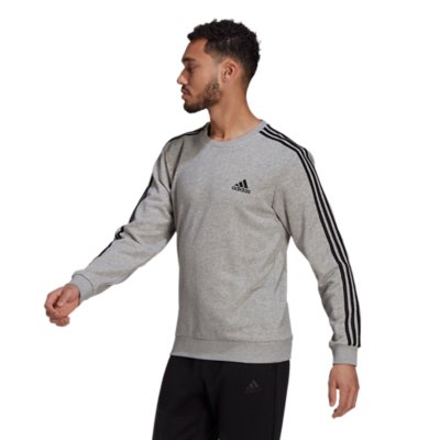 sweatshirt homme essentials french terry 3-stripes