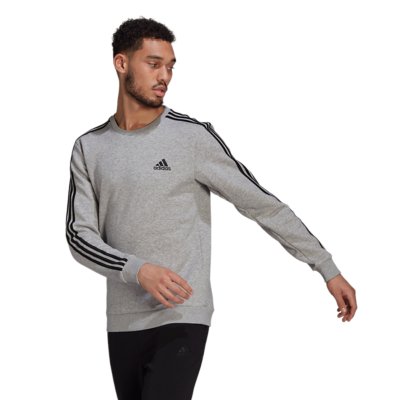 sweatshirt homme essentials fleece 3-stripes