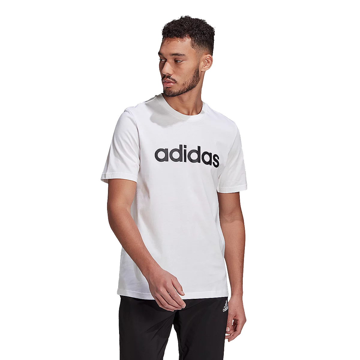 tee-shirt à manches courtes homme essentials embroidered linear logo