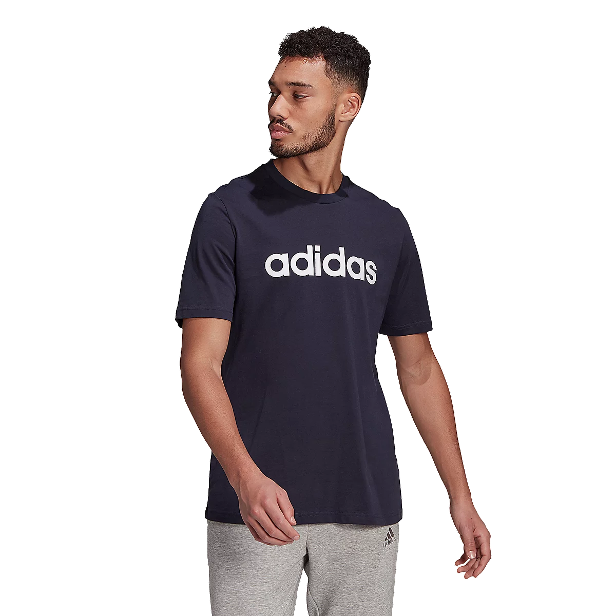 tee-shirt à manches courtes homme essentials embroidered linear logo