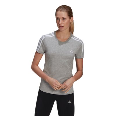 tee-shirt de training à manches courtes femme essentials slim 3-stripes