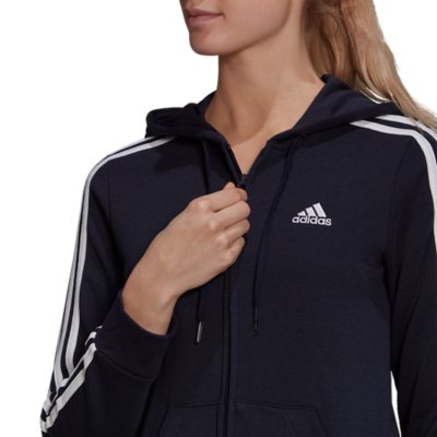 Sweatshirt zipp capuche femme W 3S FT FZ HD ADIDAS