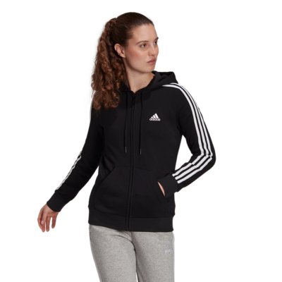 sweatshirt zippé à capuche femme 3s fl fz hd