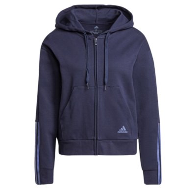 sweatshirt zippé à capuche femme w dk fz hd