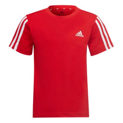 tee-shirt à manches courtes garçon adidas 3 stripes essentials tee