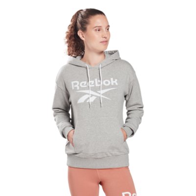 sweatshirt à capuche molletonné reebok identity logo