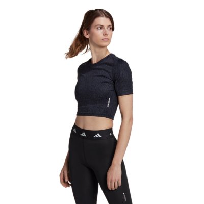 tee-shirt de training à manches courtes femme tf aop fitcro