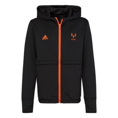 sweatshirt zippé à capuche garçon messi fz hd