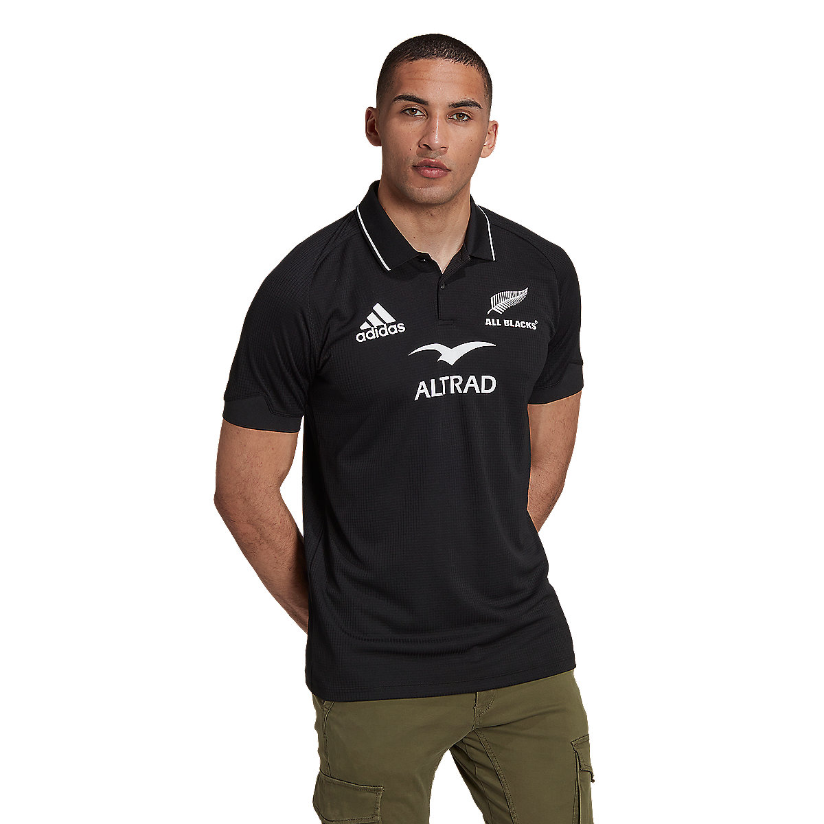 polo de rugby homme domicile all blacks nouvelle-zélande