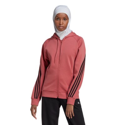 sweatshirt zippé à capuche femme 3s fz reg