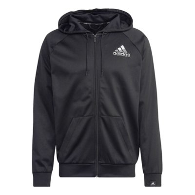 sweatshirt zippé de training à capuche homme m gg bos fz hd