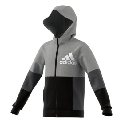 sweatshirt zippé à capuche garçon u cb fz