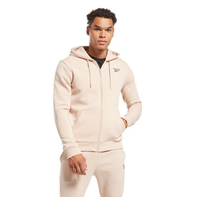 sweatshirt zippé à capuche homme ri left chest logo fz