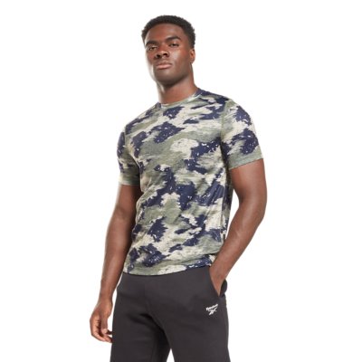 tee-shirt à manches courtes homme train camo tech tee