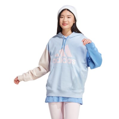 sweatshirt à capuche femme essentials big logo oversized french terry