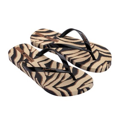 tongs femme animale print