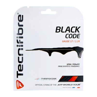 cordage de tennis black code 1,24