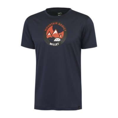 tee-shirt de randonnée à manches courtes homme dreamy peaks