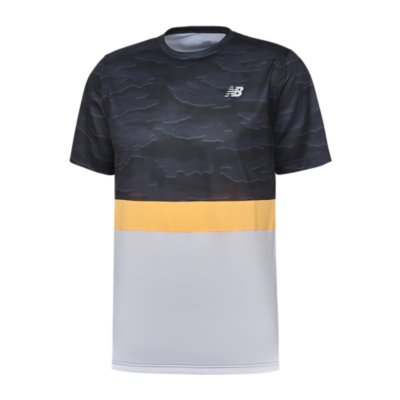 tee-shirt de running à manches courtes homme striped accelerate