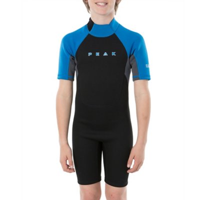 shorty enfant peak boys energy short sleeve wetsuit spring