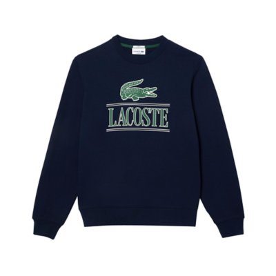 Sweatshirt homme col rond molleton imprime LACOSTE