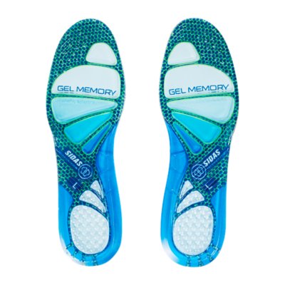 semelles adulte à mémoire de forme cushioning gel memory