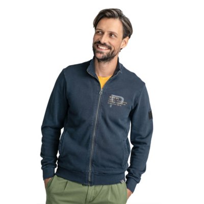 sweatshirt zippé homme sweater collar