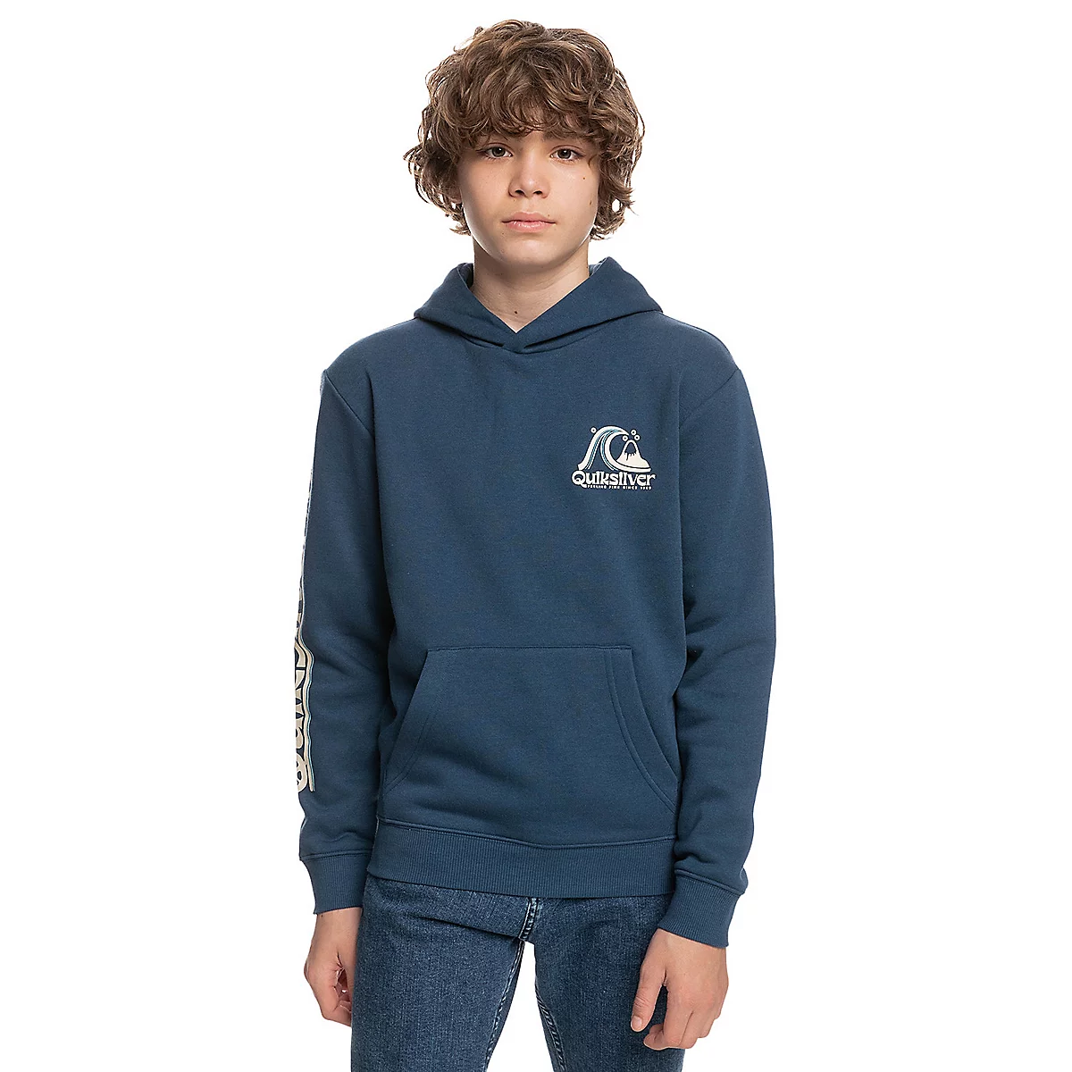 sweatshirt à capuche garçon rolling circle b otlr