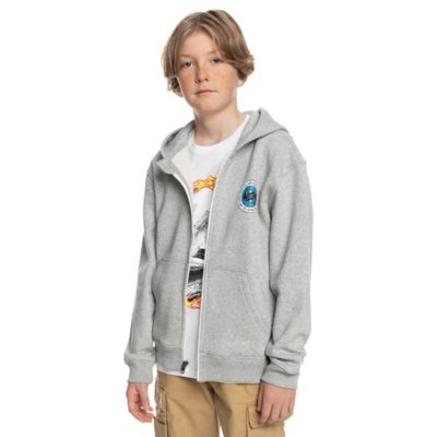 sweatshirt zippé à capuche garçon shadow groove b otlr
