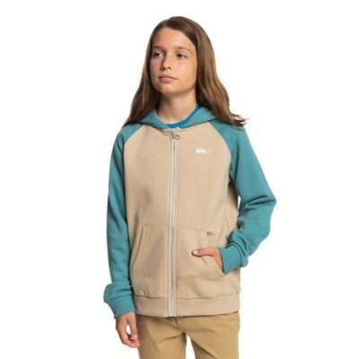 sweatshirt zippé à capuche garçon easy day zip youth
