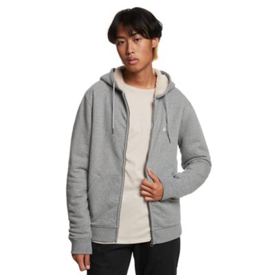 sweatshirt zippé à capuche homme esssherpa m otlr