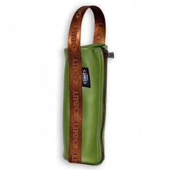 sacoche cuir ronde verte