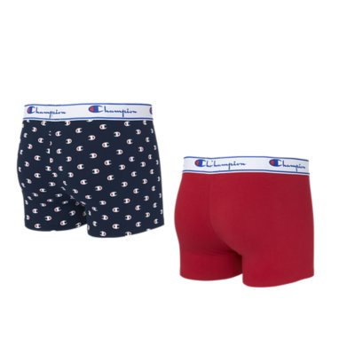 lot de 2 boxers mix uni et imprimé