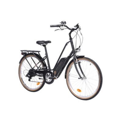 vélo de ville électrique adulte e city ltd noir